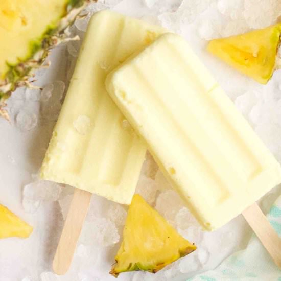 Easy Dole Whip Popsicles - Recipe photo by hawaiitravelwithkids