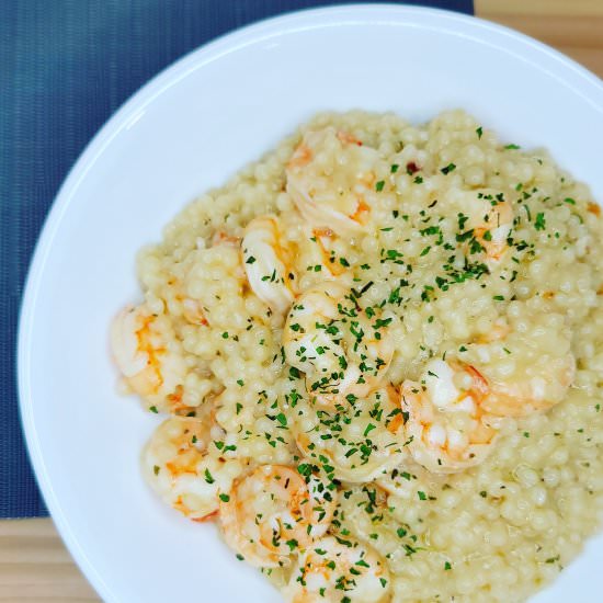 Shrimp Scampi Couscous - Recipe photo by Estelle Forrest