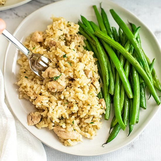Easy Instant Pot Chicken and Rice - Recipe photo by BitesOfWellness