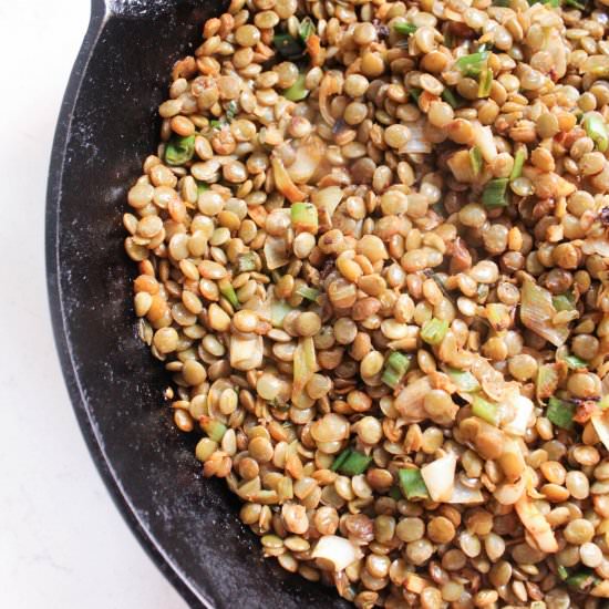 Green lentil taco meat. Vegan & GF - Recipe photo by kneadtocook