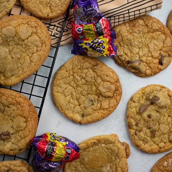 Chewy Crème Egg Cookies - Recipe photo by donnadundasblog