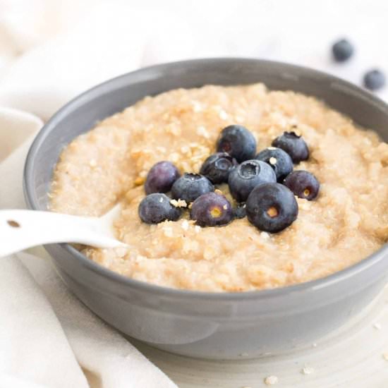 Creamy Quinoa Porridge (GF, Vegan) - Recipe photo by felicialim
