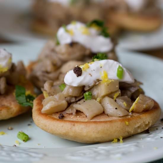 Gluten-free blinis - Recipe photo by mecooks.com
