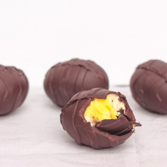 How to make Vegan Creme Eggs - Recipe photo by sweeterthanoats