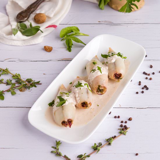 Stuffed Squid - Recipe photo by Historical Foodways