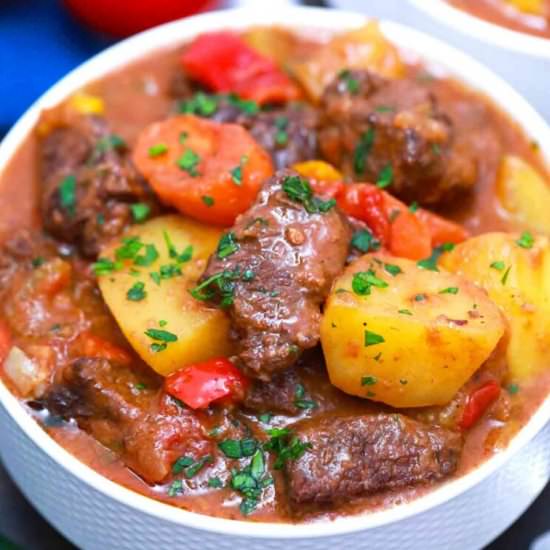 Mexican Beef Stew - Recipe photo by peasandpeonies