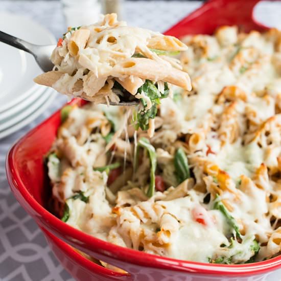 Roasted Red Pepper Chicken Alfredo - Recipe photo by ourfarmerhouse