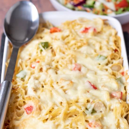Chicken Spaghetti Bake - Recipe photo by neilshealthymeals