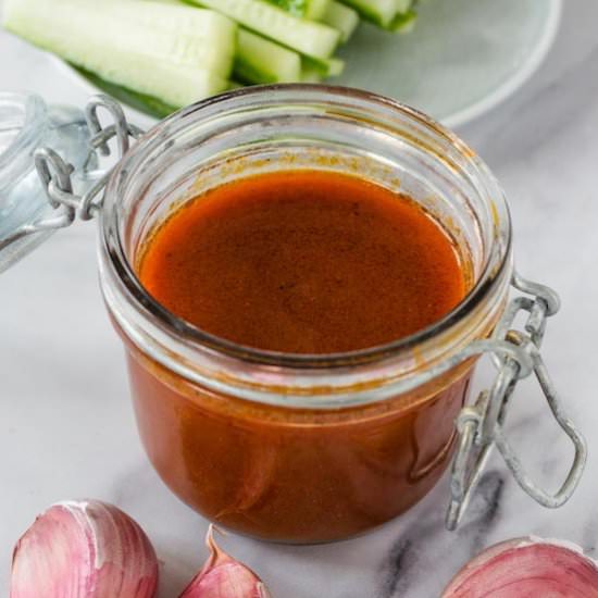 Keto buffalo sauce - Recipe photo by HereToCook
