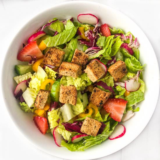 Easy Keto Garlic Croutons - Recipe photo by MyLifeCookbook