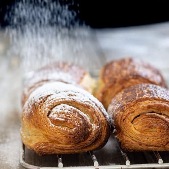 Sourdough Chocolate Croissants - Recipe photo by Home Grown Happiness