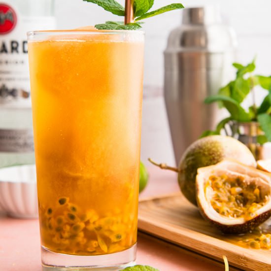 Passion Fruit Mojito Cocktail - Recipe photo by senseandedibility
