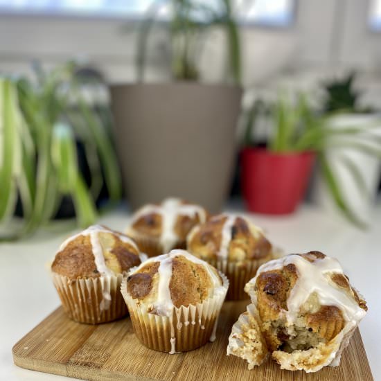 Hot Cross Buffins - Recipe photo by FoodieExplorers
