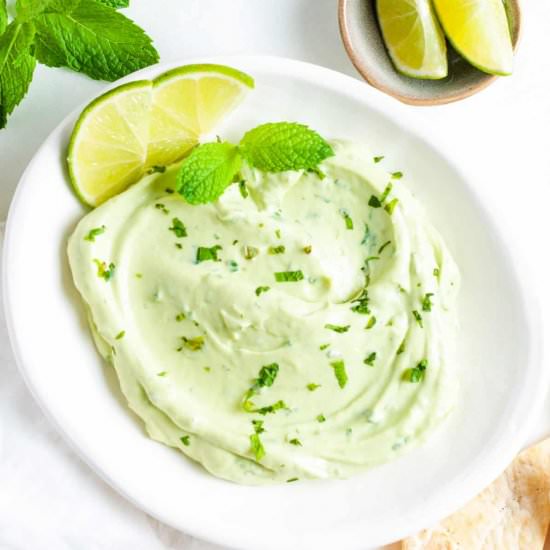 Avocado, Yoghurt and Mint Dip - Recipe photo by itsnotcomplicatedrecipes