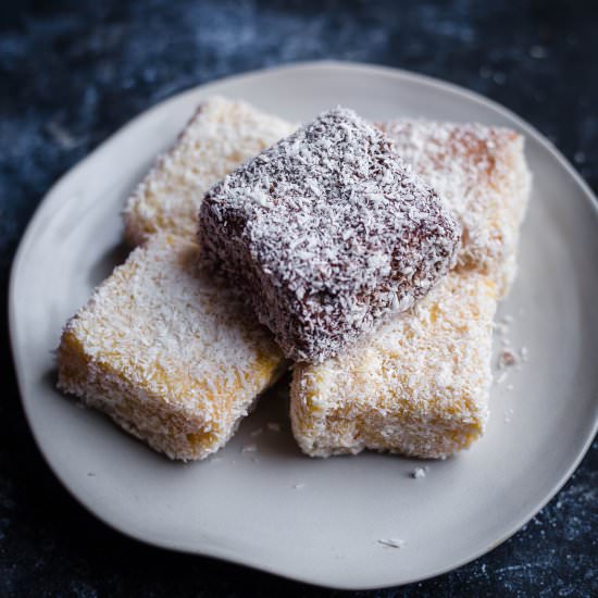 Lamingtons - Recipe photo by tiffinandteaofficial