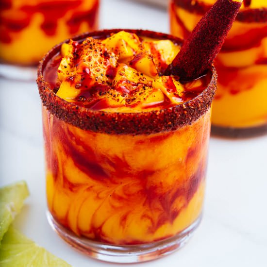 Mangonada (Mango Chamoyada) - Recipe photo by brokebankvegan