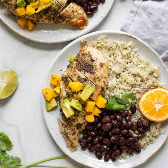 Cuban Mojo Chicken & Rice - Recipe photo by Jar Of Lemons