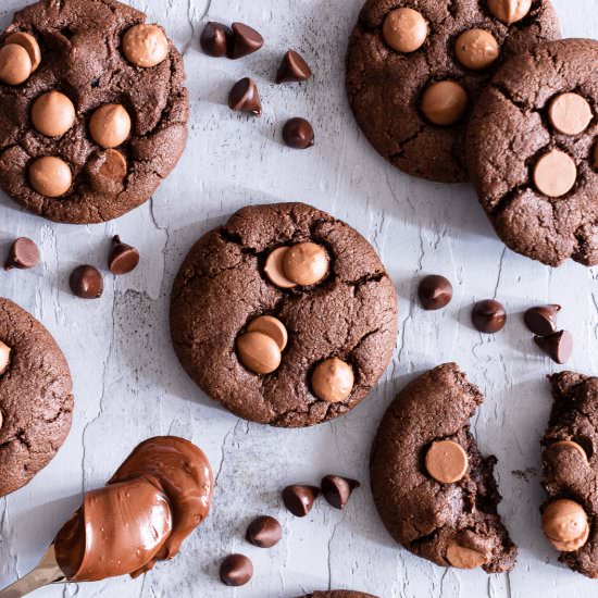 Chocolate Chocolate Chip Cookies - Recipe photo by Cinnamon Shtick