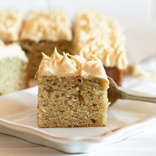 Banana Snack Cake - Recipe photo by Cinnamon Shtick