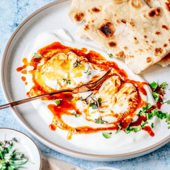 Turkish style eggs - Recipe photo by chiliandtonic