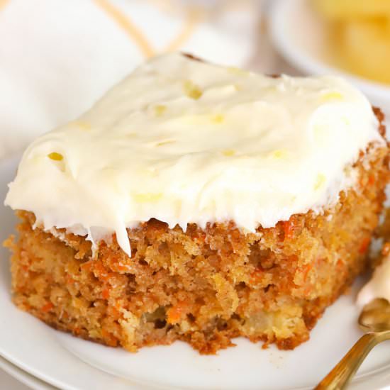 Pineapple Carrot Cake - Recipe photo by Celebrating Sweets