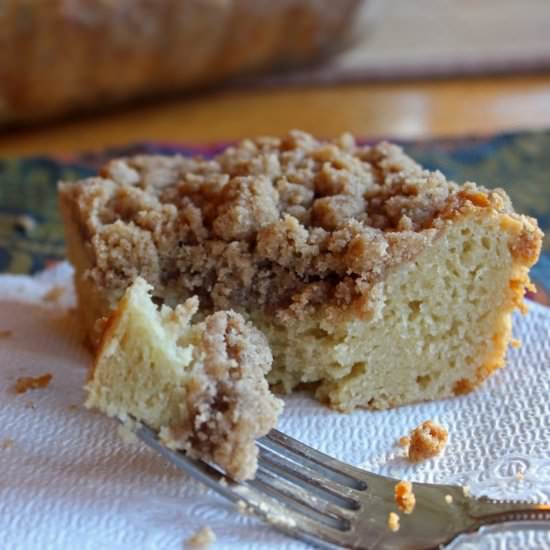 Gluten-Free Cinnamon Coffee Cake - Recipe photo by savorytosweetfood
