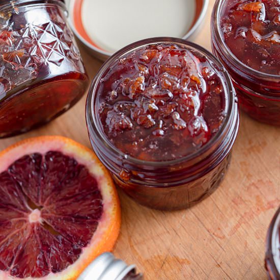 Homemade Blood Orange Marmalade - Recipe photo by flashinthepanas
