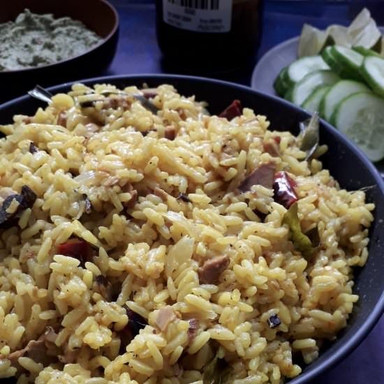 Fish pilaf - Recipe photo by chilliesandlime