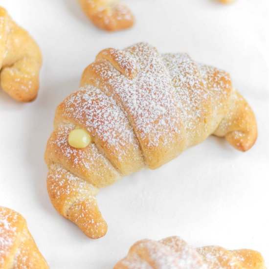 Vegan Cornetti – Italian Croissants - Recipe photo by theplantbasedschool