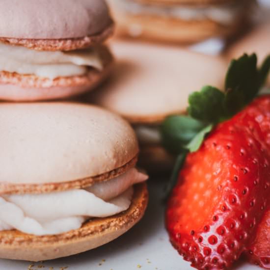 Strawberry Milkshake Macarons - Recipe photo by now_from_scratch