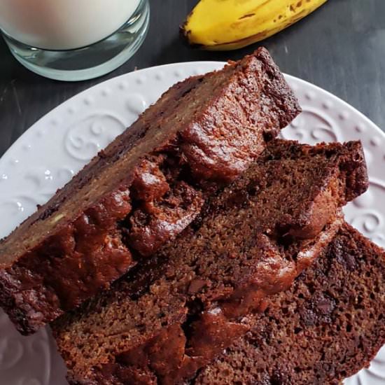 Sourdough Chocolate Banana Bread - Recipe photo by RaspberriesAndKohlrabi