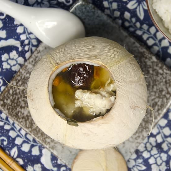 Fish Maw In Coconut Soup - Recipe photo by Hungry PeePor
