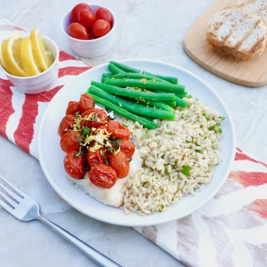 Cod with Tomato Wine Sauce - Recipe photo by anothertablespoon