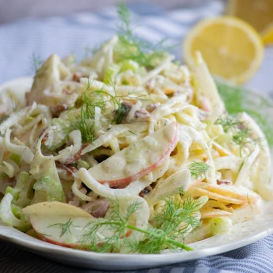 Fennel Goat Cheese Salad - Recipe photo by JawnsICooked