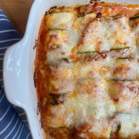 Zucchini Lasagna Rolls - Recipe photo by lowcarbsimplified