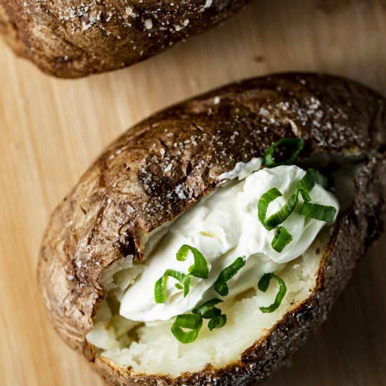 Air Fryer Baked Potatoes - Recipe photo by Went Here 8 This