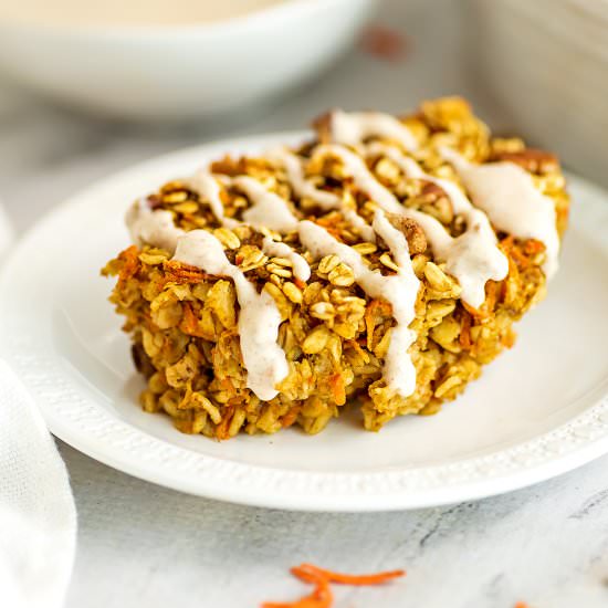 Carrot Cake Oatmeal Bake - Recipe photo by BitesOfWellness