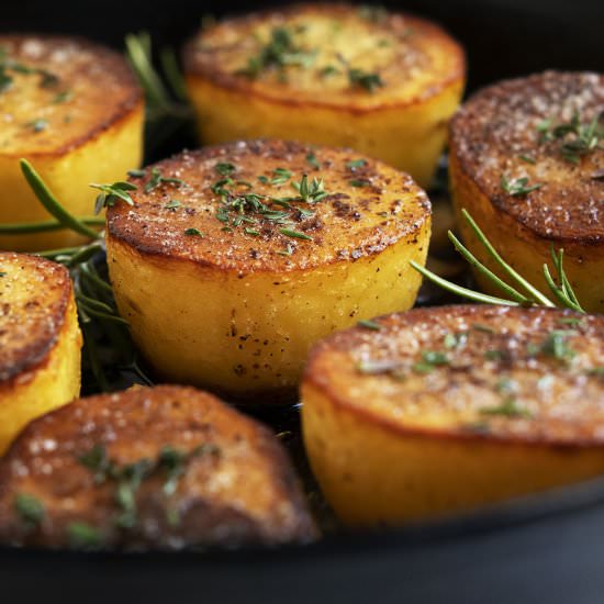 Fondant Potatoes - Recipe photo by PinchandSwirl