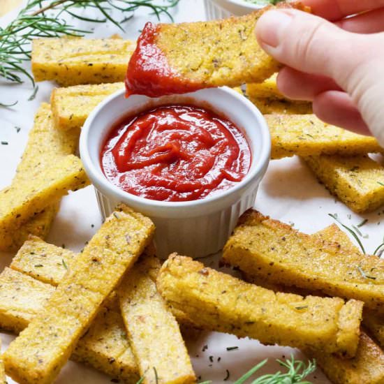 Baked Polenta Chips (Polenta Fries) - Recipe photo by joskitchenlarder