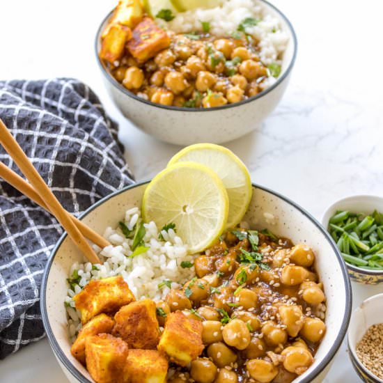 Sticky Sesame Chickpeas (One-pot) - Recipe photo by magentastreaks