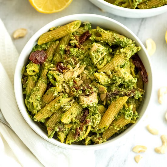Pesto Tuna Pasta - Recipe photo by BitesOfWellness