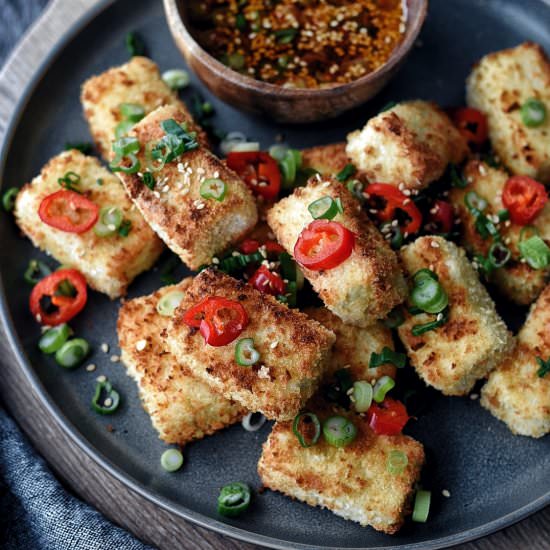 Air Fryer Panko Tofu - Recipe photo by thesubversivetable