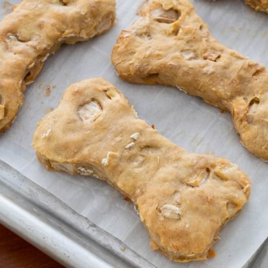 Apple and Peanut Butter Dog Treats - Recipe photo by For the Love of Cooking