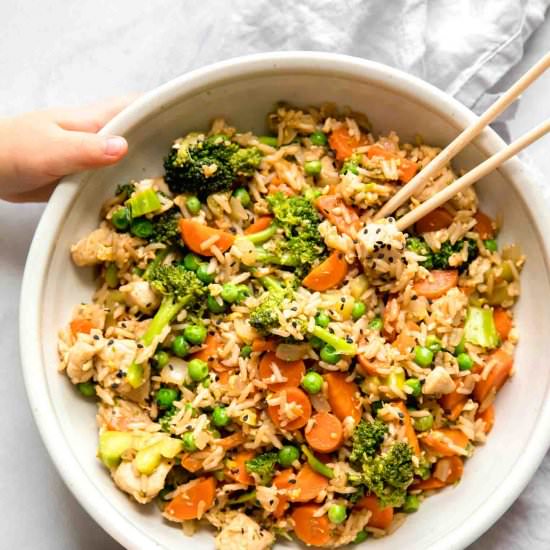 Instant Pot Chicken Fried Rice - Recipe photo by Jar Of Lemons