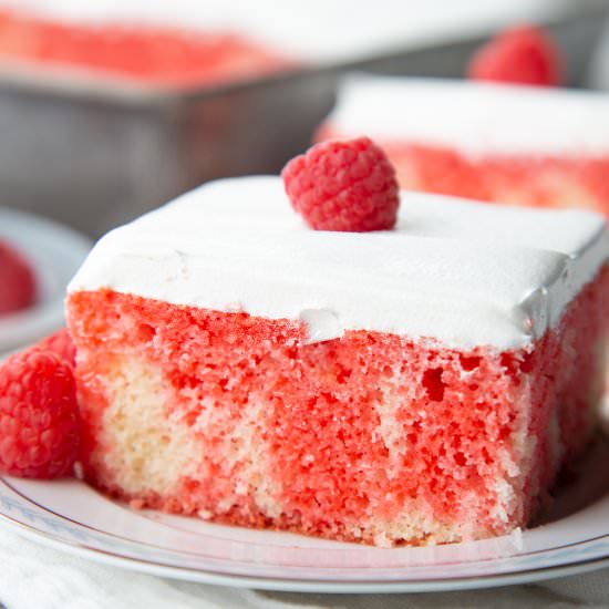 Jell-O Poke Cake - Recipe photo by giftofhospitality