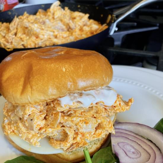 Buffalo Chicken Sliders - Recipe photo by thisfarmgirlcooks