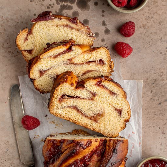 Raspberry lychee rose babka - Recipe photo by cherryonmysundae