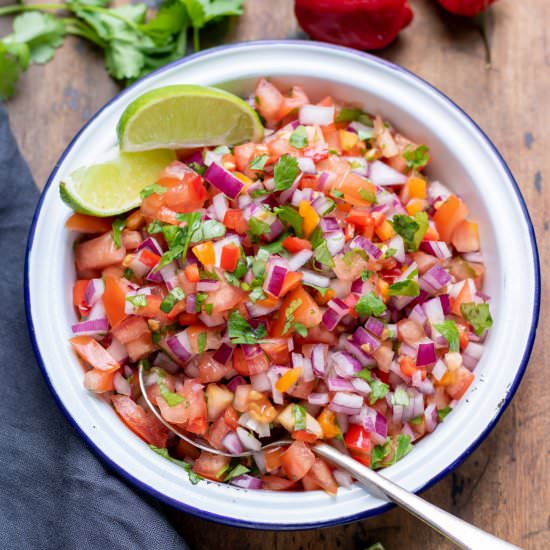 Habanero Salsa (Xnipec) - Recipe photo by veggie desserts