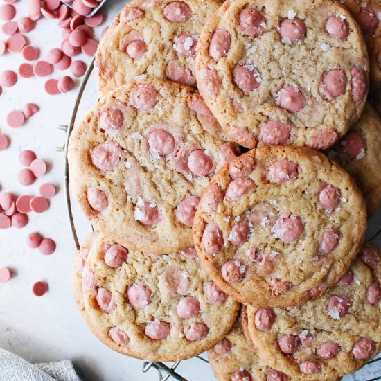 Ruby Chocolate Chip Cookies - Recipe photo by thefigjar