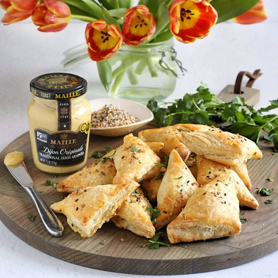 Potato & Caramelized Onion Bourekas - Recipe photo by Hungry Couple